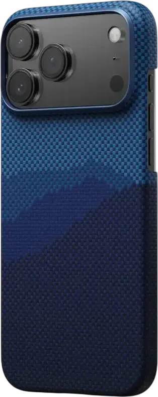 Pitaka Ultra-Slim Case for Apple iPhone 17 Pro (Over the Horizon Blue), Aramid Fiber Protective Cover, Precision Fit Textured Slim Profile Phone Case