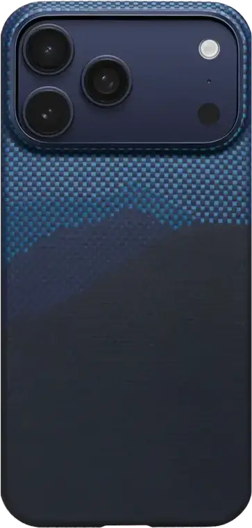 Pitaka Ultra-Slim Case for Apple iPhone 17 Pro (Over the Horizon Blue), Aramid Fiber Protective Cover, Precision Fit Textured Slim Profile Phone Case