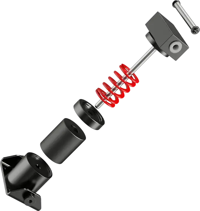 MOZA Racing SR-P Lite Brake Performance Kit RS22 - Progressive Braking Response with Spring and Damping Block for SR-P Lite Pedals, Black, Compatible with MOZA Racing SR-P Lite