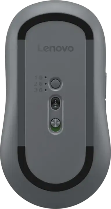 Lenovo Yoga Bluetooth Silent Mouse, Luna Grey, Bluetooth 5.3, Multi-Device Pairing up to 3 Devices, 4000 DPI Optical Sensor, Ergonomic Ambidextrous Design, 6 Buttons