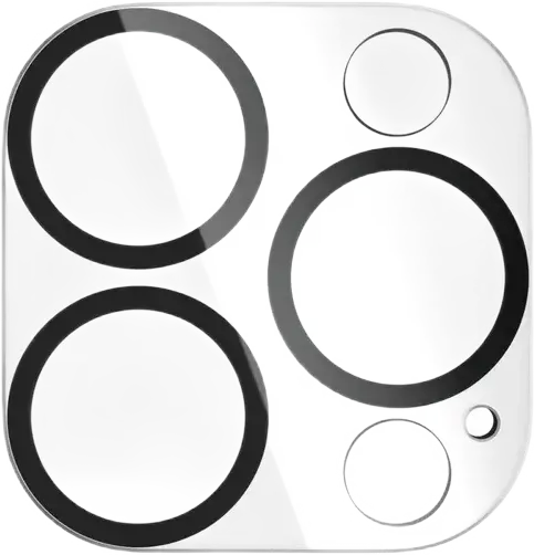 PanzerGlass PicturePerfect Camera Lens Protector for iPhone 15 Pro and 15 Pro Max, Tempered Glass, Shock and Scratch Resistant, Black