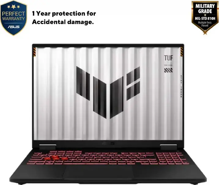 ASUS TUF Gaming A16 FA608PP 16" WUXGA 165Hz Laptop - AMD Ryzen 9 8940HX, NVIDIA GeForce RTX 5070, 16GB DDR5, 1TB SSD, Jaeger Gray, MIL-STD 810H