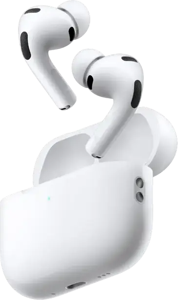 Casca Wireless Apple AirPods Pro 3 Intraaurale cu Chip H2, Anulare Activă a Zgomotului, Audio Adaptiv, Aparat Auditiv, Senzor Ritm Cardiac, Case MagSafe USB-C, Culoare: Alb