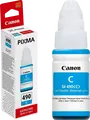 Sticla de Cerneala Canon GI-490 Cyan 70ml pentru PIXMA G1400 G2400 G3400 G4400 Series, Refill Dye-based pentru Imprimante CISS, Capacitate 7000 Pagini
