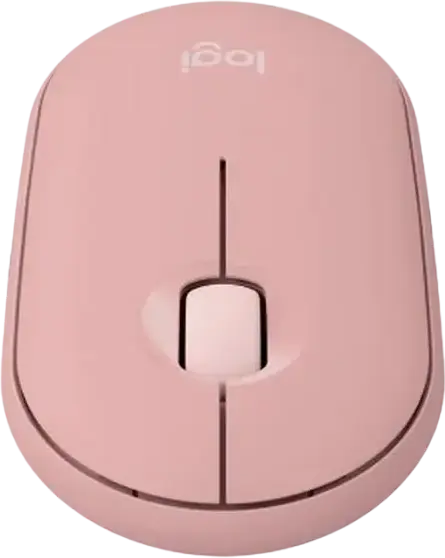 Logitech Pebble Mouse 2 M350S (MR0103) Wireless Bluetooth Mouse, Tonal Rose, 400-4000 DPI Optical Sensor, Logi Bolt Compatible, Slim Design, 24 Month Battery Life