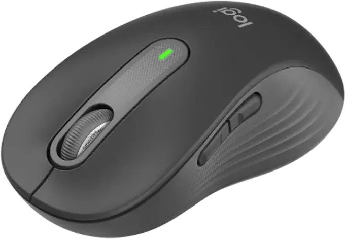 Logitech Signature M650 L Wireless Mouse, Black, Large Size for Large Hands, 4000 DPI, SilentTouch, SmartWheel, Bluetooth & USB, Windows macOS ChromeOS