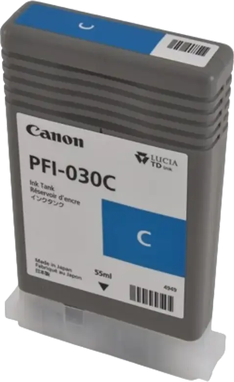 Cartuș de cerneală Canon PFI-030, 55ml, Cyan