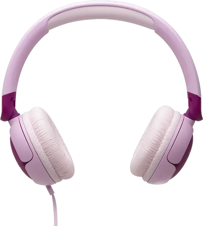JBL Junior 320 (JR320) Wired On-Ear Headphones for Kids, 1m Cable, 32mm Dynamic Drivers, 85dB Volume Limit, Built-in Mic, Foldable Design, 3.5mm Jack