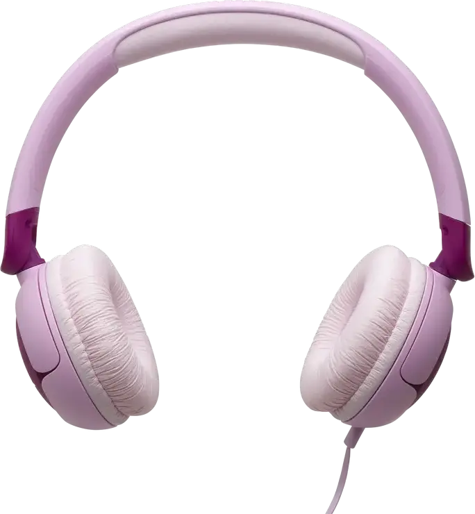 JBL Junior 320 (JR320) Wired On-Ear Headphones for Kids, 1m Cable, 32mm Dynamic Drivers, 85dB Volume Limit, Built-in Mic, Foldable Design, 3.5mm Jack