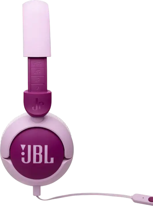 JBL Junior 320 (JR320) Wired On-Ear Headphones for Kids, 1m Cable, 32mm Dynamic Drivers, 85dB Volume Limit, Built-in Mic, Foldable Design, 3.5mm Jack