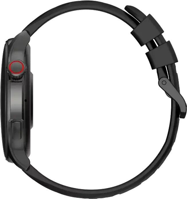 Proove Terra Smartwatch, 1.43" AMOLED Display, GPS, Heart Rate & SpO2 Sensors, 3 ATM Water Resistant, Bluetooth 5.2, Silicone Strap, Color: Black
