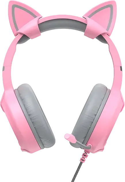 Casca Gaming Havit Gamenote H2233d, Căști Over-Ear cu RGB și Urechi de Pisică Demontabile, Difuzoare 50mm, Microfon Omnidirecțional, Jack 3.5mm și USB pentru PC, Mac, PS4, Xbox