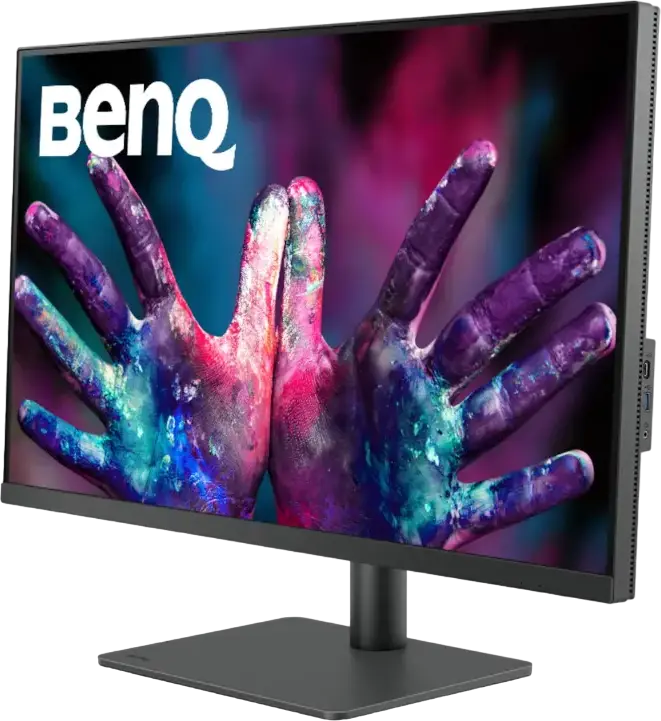 Monitor BenQ PD3205U 31.5 inch 4K UHD IPS, 3840x2160, HDR10, 99% sRGB, USB-C 90W Power Delivery, Switch KVM, Validare Pantone, Stand Ergonomic, Gri