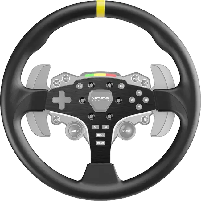 MOZA Wheel Mod for ES Steering Wheel Rim Modification, Compatibility: MOZA ES, Black, Windows Compatible, RS046