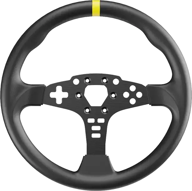 MOZA Wheel Mod for ES Steering Wheel Rim Modification, Compatibility: MOZA ES, Black, Windows Compatible, RS046