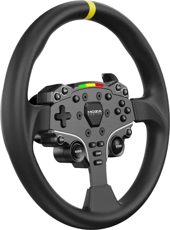 MOZA Wheel Mod for ES Steering Wheel Rim Modification, Compatibility: MOZA ES, Black, Windows Compatible, RS046