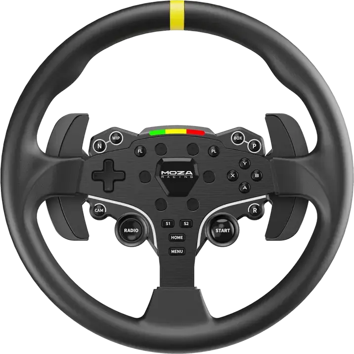 MOZA Wheel Mod for ES Steering Wheel Rim Modification, Compatibility: MOZA ES, Black, Windows Compatible, RS046