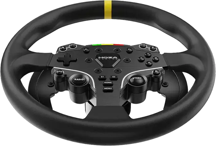MOZA Wheel Mod for ES Steering Wheel Rim Modification, Compatibility: MOZA ES, Black, Windows Compatible, RS046