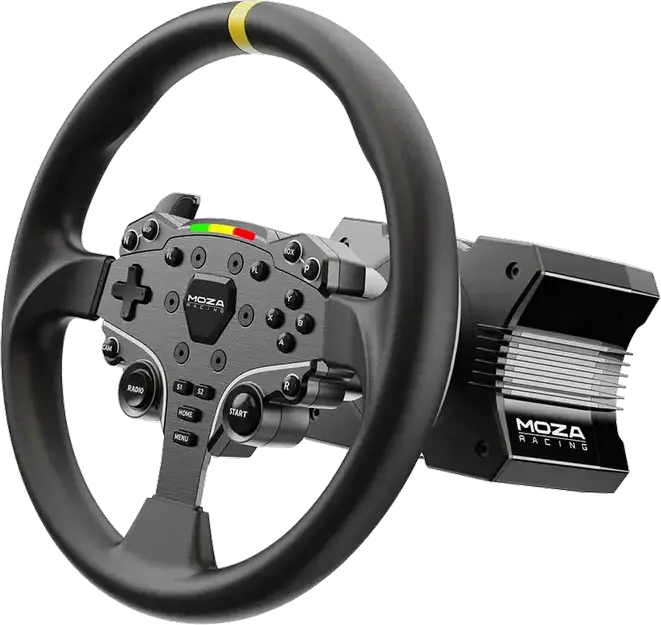 MOZA Wheel Mod for ES Steering Wheel Rim Modification, Compatibility: MOZA ES, Black, Windows Compatible, RS046