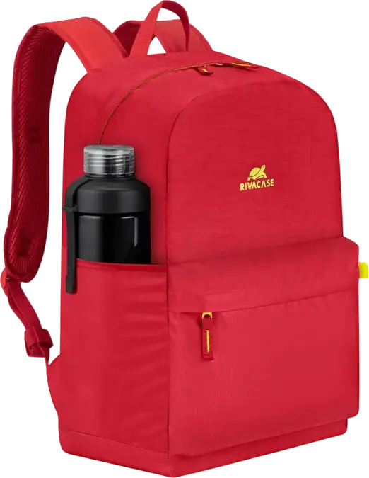 Rucsac Urban Rivacase 5562 Lite, Roșu, Poliester Rezistent la Apă, Compartiment Laptop până la 15.6", Capacitate 24L, Buzunar frontal cu Fermoar, Unisex