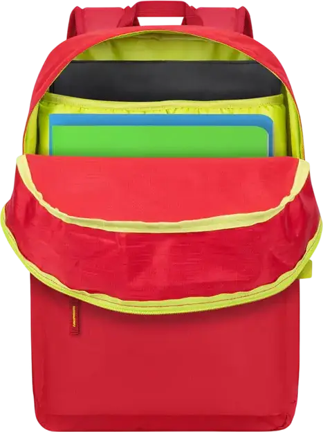 Rucsac Urban Rivacase 5562 Lite, Roșu, Poliester Rezistent la Apă, Compartiment Laptop până la 15.6", Capacitate 24L, Buzunar frontal cu Fermoar, Unisex