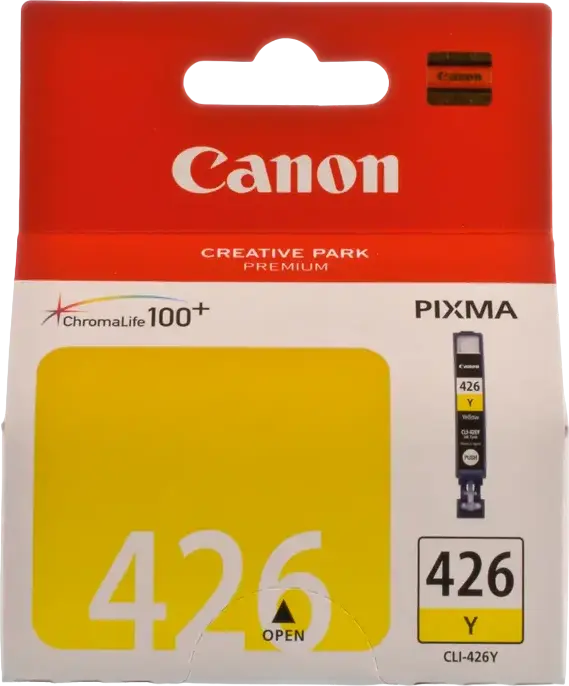 Картридж Canon CLI-426 Желтый для PIXMA iP4840 MG5140 MG5240 MG6140 MG8140, чернила ChromaLife 100+, 9 мл, ресурс 446 страниц