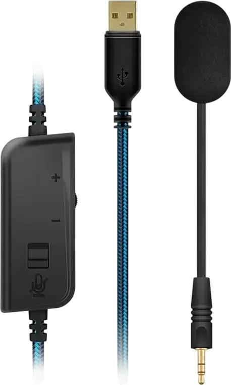 SVEN AP-U1500MV Gaming Headset, 7.1 Virtual Surround Sound, RGB Backlight, 50mm Dynamic Drivers, Detachable Omnidirectional Mic, USB Connection, Black