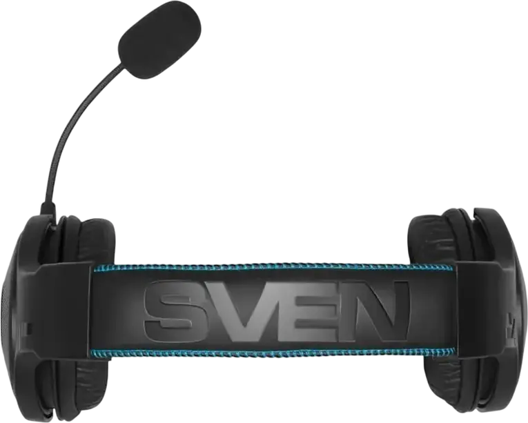SVEN AP-U1500MV Gaming Headset, 7.1 Virtual Surround Sound, RGB Backlight, 50mm Dynamic Drivers, Detachable Omnidirectional Mic, USB Connection, Black