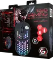 Gembird RAGNAR-RX400 RGB Gaming Mouse, Optical Sensor up to 7200 DPI, 6 Buttons, Honeycomb Ergonomic Design, Braided Cable, Color: Black