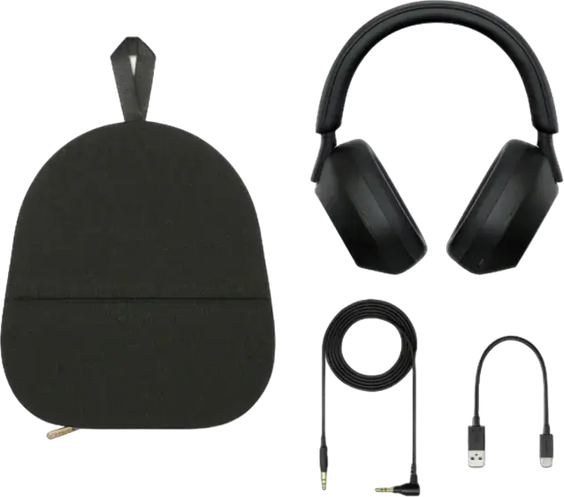 Casca Sony WH-1000XM5 Wireless cu Anulare Zgomot, Over-Ear, Bluetooth 5.2, LDAC, Auto NC Optimizer, Baterie 30h, Negru