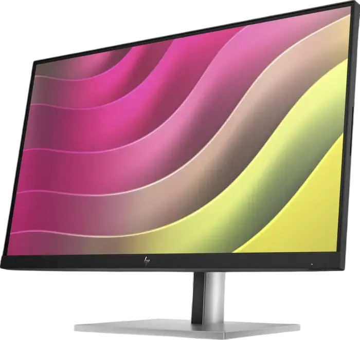HP E24t G5 23.8 inch FHD IPS Touchscreen Monitor, 1920x1080, 75Hz, Anti-glare, HDMI, DisplayPort, USB Hub, Height Adjustable Pivot Stand, Silver