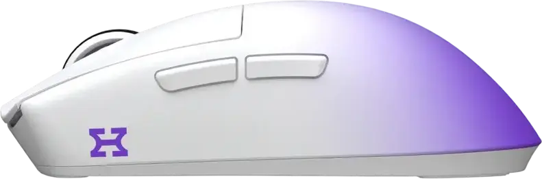 HATOR Hellyberry HM47 Pro Wireless Gaming Mouse, Black, PixArt PAW3395 26000 DPI Optical Sensor, Raesha Optical Switches, Tri-mode Connection, RGB Charging Dock, 47g