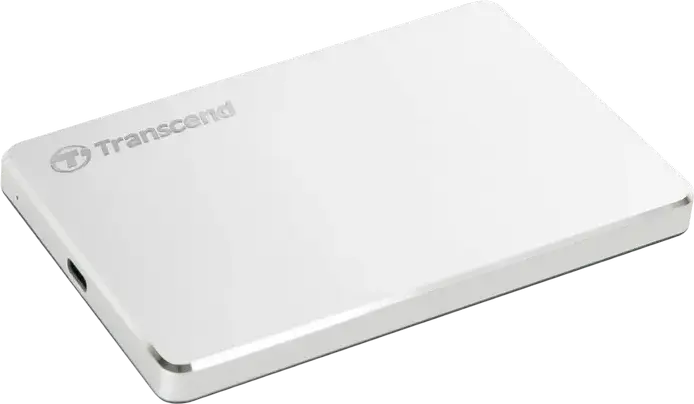 Hard Disk Extern Portabil Transcend StoreJet 25C3S, 1TB 2.5" HDD, Interfață USB 3.1 Gen 1 Type-C, Carcasă Aluminiu, Argintiu, TS1TSJ25C3S