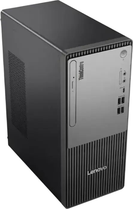 Настольный ПК Lenovo ThinkCentre Neo 50t Gen 5 Tower - Intel Core i3-14100 14-го поколения, 16GB DDR5, 512GB SSD M.2 PCIe, Intel UHD 730, FreeDOS, Черный