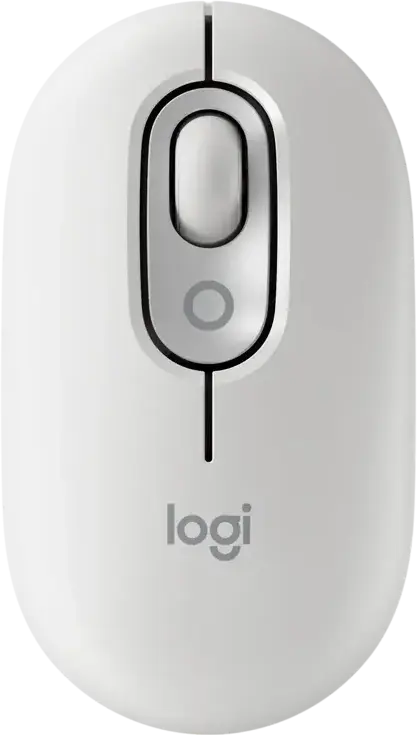 Mouse Wireless Logitech POP, Alb