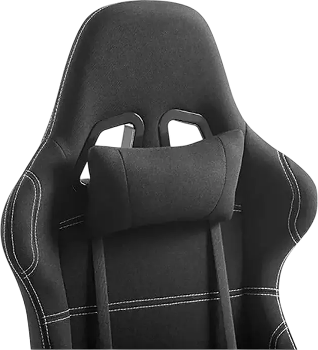 Lumi CH06-14 Gaming Chair, Mesh and Fabric, Breathable Mesh Backrest, 2D Adjustable Armrests, Class 3 Gas Lift, Steel Frame, Max Load 150kg, Recline 150°, Black