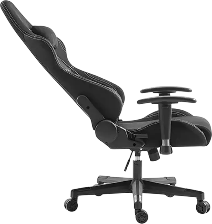 Lumi CH06-14 Gaming Chair, Mesh and Fabric, Breathable Mesh Backrest, 2D Adjustable Armrests, Class 3 Gas Lift, Steel Frame, Max Load 150kg, Recline 150°, Black