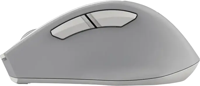 A4Tech Fstyler FG30S Wireless Silent Mouse, White/Grey, 2.4 GHz, Adjustable 1200/1600/2000 DPI, Ergonomic Anti-Slippery Grip, Auto Power Saving, USB Receiver