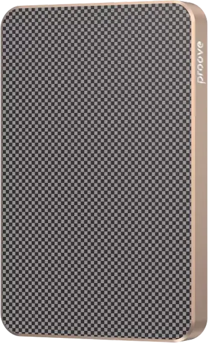Acumulator extern Proove Carbon Slim 20W, 5000mAh, Auriu