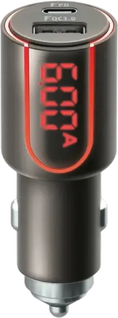 Incărcător auto Forever 2x Type-C QC3.0+PD (30W), 30W, Gri