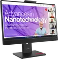 Lenovo ThinkVision T24-4v 23.8" FHD IPS Monitor, 1920x1080, 5MP IR+RGB Webcam Windows Hello, HDMI DP VGA, Height Adjustable Stand, Eclipse Black