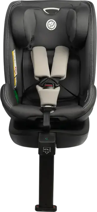 Caretero Fortis i-Size 360 Degree Swivel Car Seat, Antibacterial Polyester, ISOFIX with Stability Leg, ECE R129/02, 40-150 cm / 0-36 kg, 5-Point Harness, Grey