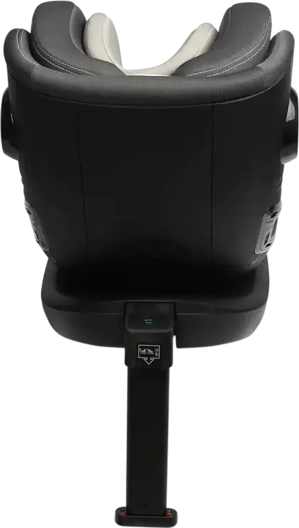 Caretero Fortis i-Size 360 Degree Swivel Car Seat, Antibacterial Polyester, ISOFIX with Stability Leg, ECE R129/02, 40-150 cm / 0-36 kg, 5-Point Harness, Grey
