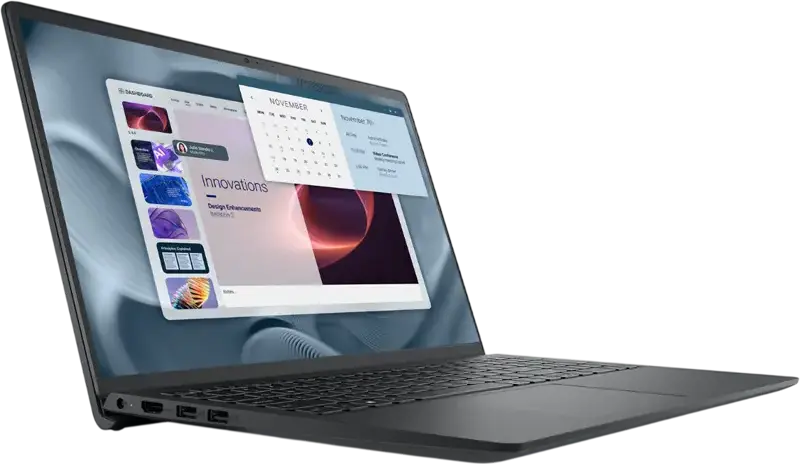 Laptop Business 15,6" DELL Pro 15 Essential PV15255, Carbon Black, AMD Ryzen 5 7520U, 8GB/512GB, Linux Ubuntu