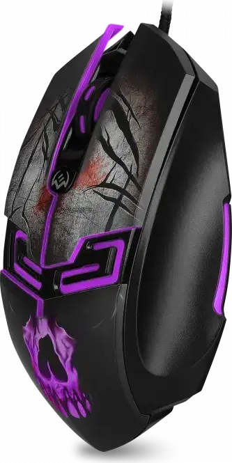 SVEN RX-G805 Wired Optical Gaming Mouse, 500-8000 DPI Adjustable, 6 Programmable Macro Buttons, Dynamic Backlight, Braided Cable, Ergonomic Black