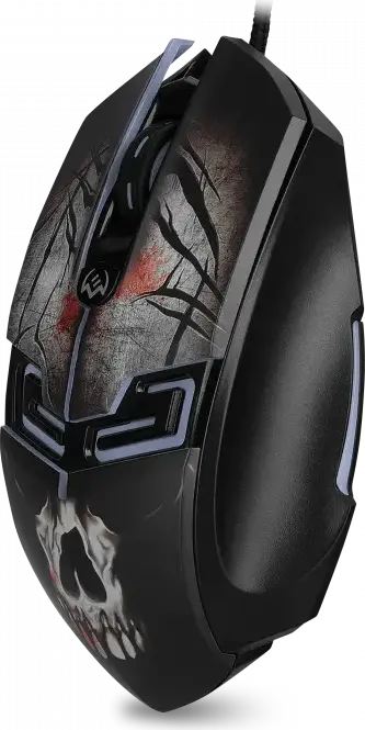 SVEN RX-G805 Wired Optical Gaming Mouse, 500-8000 DPI Adjustable, 6 Programmable Macro Buttons, Dynamic Backlight, Braided Cable, Ergonomic Black
