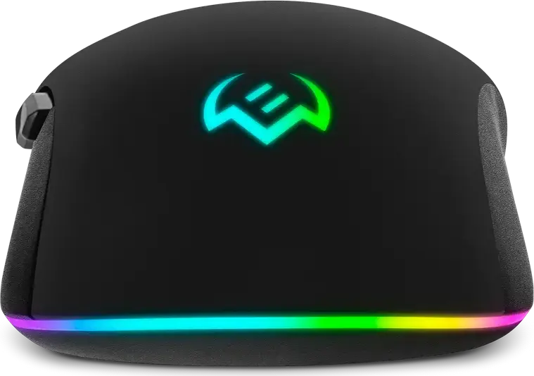 SVEN RX-G840 Wired Gaming Mouse, USB Interface, Optical Sensor 200-7200 DPI, 6 Programmable Buttons with Macros, RGB Backlight, On-board Memory, Braided Cable, Black
