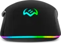 SVEN RX-G840 Wired Gaming Mouse, USB Interface, Optical Sensor 200-7200 DPI, 6 Programmable Buttons with Macros, RGB Backlight, On-board Memory, Braided Cable, Black