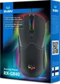 SVEN RX-G840 Wired Gaming Mouse, USB Interface, Optical Sensor 200-7200 DPI, 6 Programmable Buttons with Macros, RGB Backlight, On-board Memory, Braided Cable, Black