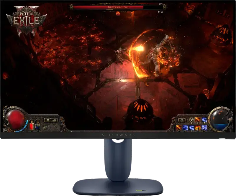 Monitor Gaming Dell Alienware AW2725DM 27 inch, WQHD 2560x1440 IPS, Rata de Refresh 180Hz, Timp Raspuns 1ms GtG, HDR400, NVIDIA G-SYNC, AMD FreeSync, Negru